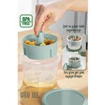 Vienev Sunumluk Zeytin Turşu Peynir Çok Amaçlı Süzgeçli Saklama Kabı Mint