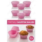 Vienev Vienev Soft Chef 6'Lı Silikon Tırtıklı Kek Kalıbı