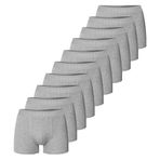 VIEN&KARL 10'lu Paket Erkek Premium Boxer Gri L