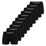 VIEN&KARL 10'lu Paket Erkek Premium Boxer Siyah L