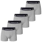 VIEN&KARL 5'li Paket Erkek Premium Boxer Gri M
