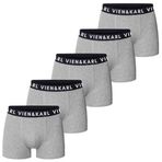 VIEN&KARL 5'li Paket Erkek Premium Boxer Gri XXL