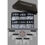 VIEN&KARL 6'lı Premium Kutuda Gri Renk Erkek Penye Boxer