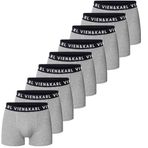 VIEN&KARL 9'lu Paket Erkek Premium Boxer Gri L