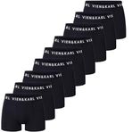 VIEN&KARL 9'lu Paket Erkek Premium Boxer Siyah M