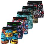 VIEN&KARL Erkek 6'lı Kutu Premium Boxer Desenli M