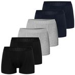 VIEN&KARL Erkek 6'lı Kutu Premium Boxer Siyah Gri Lacivert XL