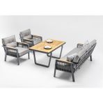 Vieno Home Garden Artemis Plus Oturma Grubu - Antrasit