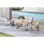 Vieno Home Garden Atlantis Midi Bahçe Balkon Oturma Grubu Bej