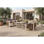 Vieno Home Garden Atlas Bahçe Balkon Oturma Grubu Kahverengi