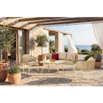 Vieno Home Garden Cozy Mini Bahçe Balkon Oturma Grubu Krem