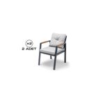 Vieno Home Garden Efes Mini Sandalye Antrasit (2 Adet)