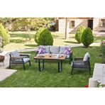 Vieno Home Garden Efes Plus Alüminyum Bahçe Balkon Oturma Grubu Antrasit