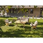 Vieno Home Garden Lotus Bahçe Balkon Oturma Grubu Krem