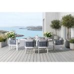 Vieno Home Garden Marina Bahçe ve Balkon Masa Takımı Beyaz