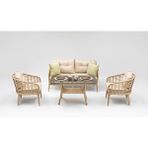 Vieno Home Garden Rodos Rattan Mini 2'li Oturma Grubu