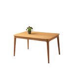 Viento Mobilya Fidan Naturel Desen Açılır Ahşap Ayak 140X90 Masa (Açılımış Ölçüsü 170X90)