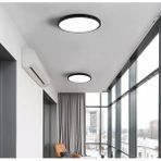 Vies Teknoloji 6500K Mat Siyah Panel Avize Tavana Sıfır Led