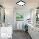 Vies Teknoloji Moder Tavana Sıfır LED Avize 24W Antrasit Kasa 3200K Wc Ofis Salon Balkon Aydınlatma Armatürü