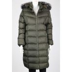 Viesta 7459 Kapişonlu Tüylü Şişme Mont - 38 - Haki