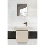 Viesta Fit Banyo Dolabı Seti (45 Cm Vizon Aynalı Lavabolu Mdf)