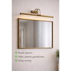 Viesteknoloji ESKİTME KASA RUSTİK TASARIM PİLLİ AYNA TABLO ÜSTÜ LEDLİ AYDINLATMA APLİĞİ BEYAZ IŞIK RETRO TASARIM