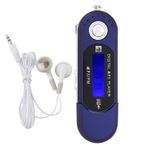 VIFERR Dijital MP3 Çalar LCD Ekran Mini USB 2.0 MP3 Çalar Taşınabilir Kulaklık, FM Radyolu Müziğin Otomatik Kapanması için (Mavi)