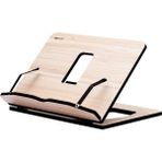 Vigo Wood Ahşap Kitap Okuma ve Tablet Standı MDF Malzemeden Beyaz Renkli Ergonomik Tasarım