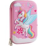 Vigortrading Heamor Kızlar Için Kalem Kutusu 3D Sevimli Eva Unicorn Kalem Fermuarlı Kese Pembe Kalem Kutusu Kırtasiye Kutusu Anti-Şok Büyük Kapasiteli Kalemlik Kalem Çantası Okul Için (Yurt Dışından) - Renkli