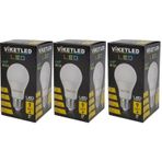 Viketled Beyaz White 9W 3'lü Set Led Ampül