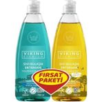 Viking 750 ml Fesleğen ve Tatlı Limon Sıvı Bulaşık Deterjanı + 750 ml Nergis ve Bergamot Sıvı Bulaşık Deterjanı