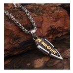 Viking Best Ok Ucu Valknut Erkek Kolye Çelik İskandinav Takı k24 t5