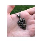 Viking Gotik Witchcraft Haç Vintage Ejder Kanatlı Zirkon Taş 316L Çelik Unisex Kolye