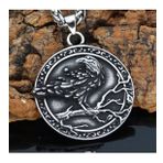 Viking Mitoloji Hafıza Simgesi Raven Kuzgun Viking Kolye