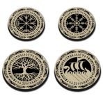 Viking Yuvarlak Metal Ocak Kapakları 4'lü Set Ocak Ocak Kapakları Ocaklar için Gazlı Ocak Koruyucu Tencere Aksesuarları Modern Ocak Dekoru
