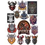 Vikingler Sticker Set-2 14 Parça Telefon, Tablet, Defter, Laptop Sticker