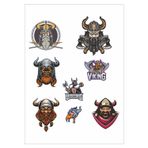 Vikingler Stikcer Set-1 7 Parça Telefon, Tablet, Defter, Laptop Sticker