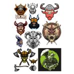 Vikingler Stikcer Set-2 13 Parça Telefon, Tablet, Defter, Laptop Sticker