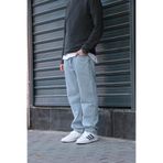 viking's line Erkek Baggy Bol Kesim Pantolon Yeşil Kirletmeli