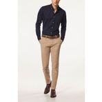 viking's line Man Erkek Slim fit italyan kesim KETEN pantolon