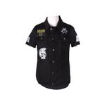 viking's line Vikings Jeans Erkek Denim Armalı Yelek Siyah Kot 83513