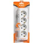 Viko 2-4-6'lı Grup Priz Çocuk Korumalı - Beyaz - 4'LÜ
