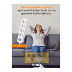 VİKO 4' lü Topraklı Çocuk Korumalı 2 Metre Kablolu Grup Priz
