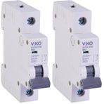 Viko 4VTB-1B50 Otomatik Sigorta 4,5kA B Tipi 1 Kutup 50A (2 paketi)