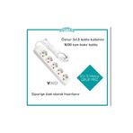 VİKO 5 METRE 5 Lİ Uzatma Kablosu / Viko Grup Priz / Öznur 3*1.5 Kablo Kullanılır