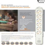 Viko 6 Li Akim Korumali Cocuk Korumali Grup Priz 1,5 Mt