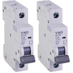 Viko 6VTB-1C25 Otomatik Sigorta 6kA C Tipi 1 Kutup 25A (2 paketi)