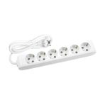 Viko 90113403 Multi-Led Beyaz Topraklı Kablolu Çocuk Korumalı 3 mt Dörtlü Grup Priz