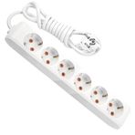 Viko 90113600 Multi-Let Topraklı Klemensli 6'lı Grup Priz