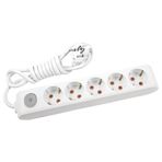 Viko 90117502 5'li 2 mt Kablolu Çocuk Korumalı Anahtarlı Multi Let Grup Priz